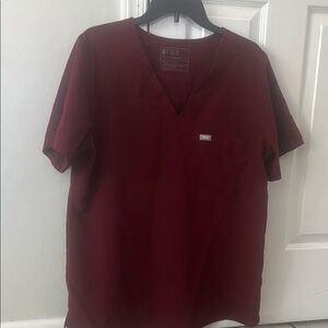 Figs Burgundy Top